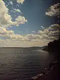Vue du lac Champlain depuis l'Adirondack