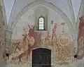 Fresque de l'enfer, mur nord-ouest.