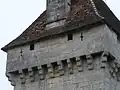 Le chemin de ronde du donjon.