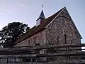 La chapelle vue sud-est après ouverture des baies lors de la restauration.