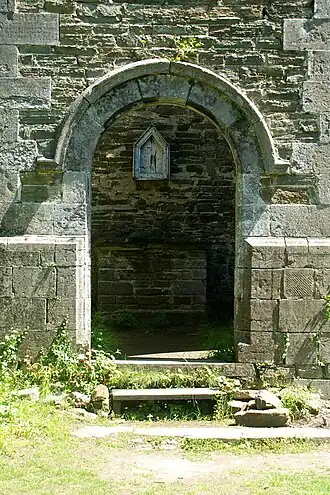 La porte cintrée.