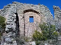 Détail du mur sud.