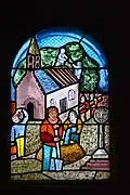 Chapelle Saint-Antoine : un vitrail.