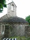 Abside et clocher de la chapelle Saint-Criat de Verchizeuil.