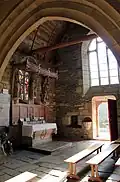 Chapelle Saint-Gobrien : vue intérieure.
