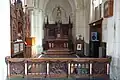 banc de communion et autel de Saint Jean-Baptiste