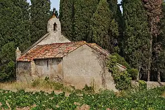 Villesèque-des-CorbièresGléon : chapelle de la Sainte-Vierge(43°&nbsp;02′&nbsp;22″&nbsp;N, 2°&nbsp;51′&nbsp;31″&nbsp;E)