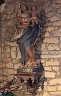 Chapelle Notre-Dame-de-la-Clarté : statue de Notre-Dame de la Clarté.