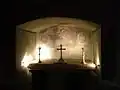 Chapelle personnelle de Michel de Montaigne, située dans sa tour, au rez-de-chaussée.