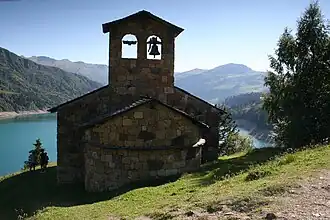 La chapelle de Roselend.