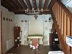 L'intérieur de la chapelle.