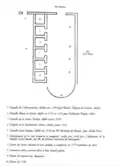 Plan et noms des chapelles de l'ancienne église des Augustins (à présent occupée par un magasin).