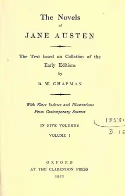 Page de titre du volume 1, annonçant notes, index et illustrations d'époque
