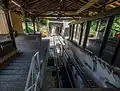 Station supérieure, vue sur les portes palières