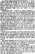 La "Fête des Chardons bleus" à Porspoder en août 1913.