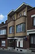 Vue transversale de la façade.