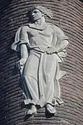 Bas-relief à l'angle de la rue de Marcinelle et du boulevard Tirou.