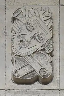 Bas-relief au palais des beaux-arts de Charleroi.