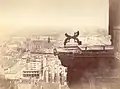 Strasbourg, dégâts à la cathédrale après les bombardements de 1870.