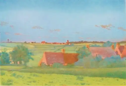 Charles-Louis Houdard : Les hauteurs de Crozon (estampe, 1898).