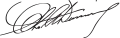 Signature de Charles Avery Dunning