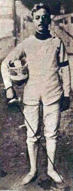 Charles Delporte, champion olympique individuel à l'épée en 1924.