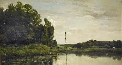 Bords de l'Oise (1863), huile sur toile, 88.9 x 161,3 cm, musée d'art de Saint-Louis (Missouri).