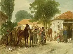 De Requisitie, 1872, huile sur panneau, Rijksmuseum Amsterdam