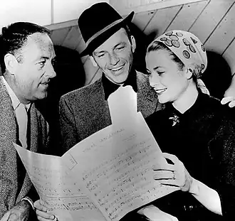 Avec Charles Walters et Grace Kelly (1956)