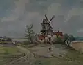 Paysage d'été avec moulin