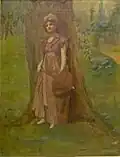 Jeune femme élégante avec un parasol