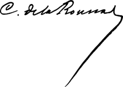 signature de Charles de La Rounat