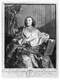 Saint-Albin par Schmidt d'après Rigaud - 1741