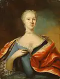 Portrait de Charlotte-Christine de Brunswick-Wolfenbüttel, par un artiste inconnu (années 1710).