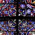 Fond et motif quadrilobé.