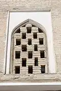 Détail de l'extérieur du mausolée Tchachma Ayyoub.