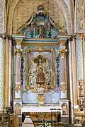 Le retable de la Vierge.