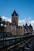Le château vu depuis la terrasse Dufferin.