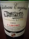 Étiquette de cahors.
