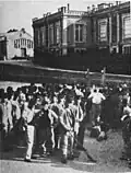 Regroupement à Reims en 1914.