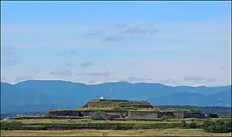 Vue de la citadelle depuis l'arrière.