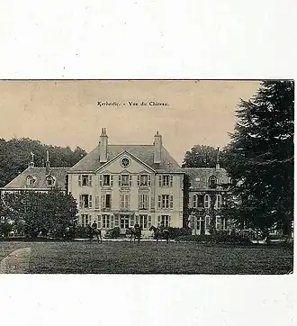 Le château de Kerbastic au début du XXe&nbsp;siècle.