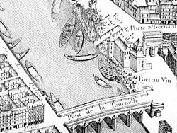 Quartier du château de la Tournelle en 1734.