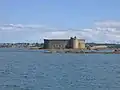 Château du Taureau : vue extérieure d'ensemble.
