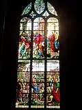 Verrière no&nbsp;8 - Jésus bénissant les enfants et l'Entrée dans Jérusalem ; 1900, non classée.