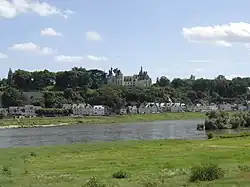 Vue de l'autre rive de la Loire.