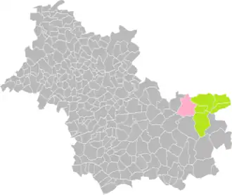 Chaumont-sur-Tharonne dans l'intercommunalité en 2016.