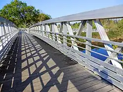 Passerelle au-dessus de la Vilaine (entre Chavagne et Bruz).