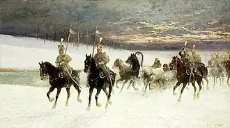 Le retour de Napoléon de Moscou (Musée polonais de Rapperswil).