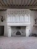 Cheminée de la chambre d'honneur.